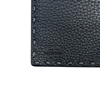 Fendi Bifold Wallet Gray Leather