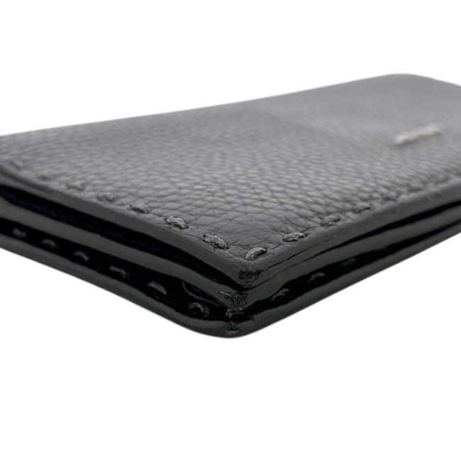Fendi Bifold Wallet Gray Leather
