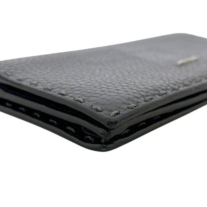 Fendi Bifold Wallet Gray Leather