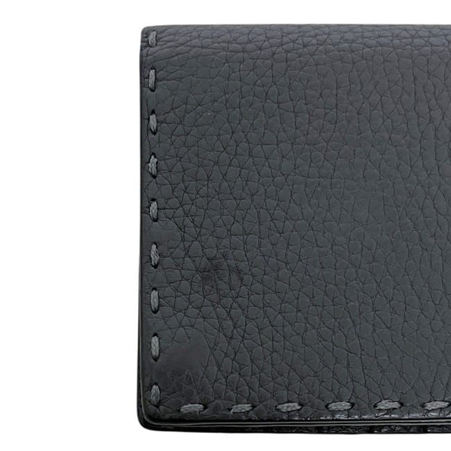 Fendi Bifold Wallet Gray Leather