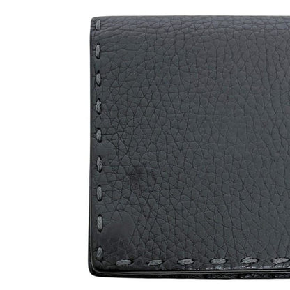 Fendi Bifold Wallet Gray Leather