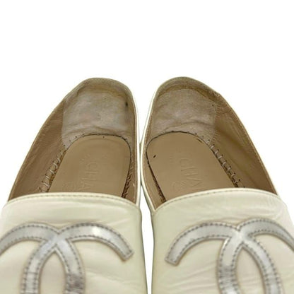 Chanel Espadrilles White CC Logo