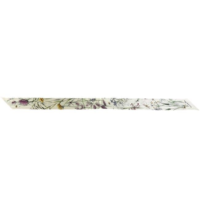 Dior Ribbon Scarf Mitzah White Light Green