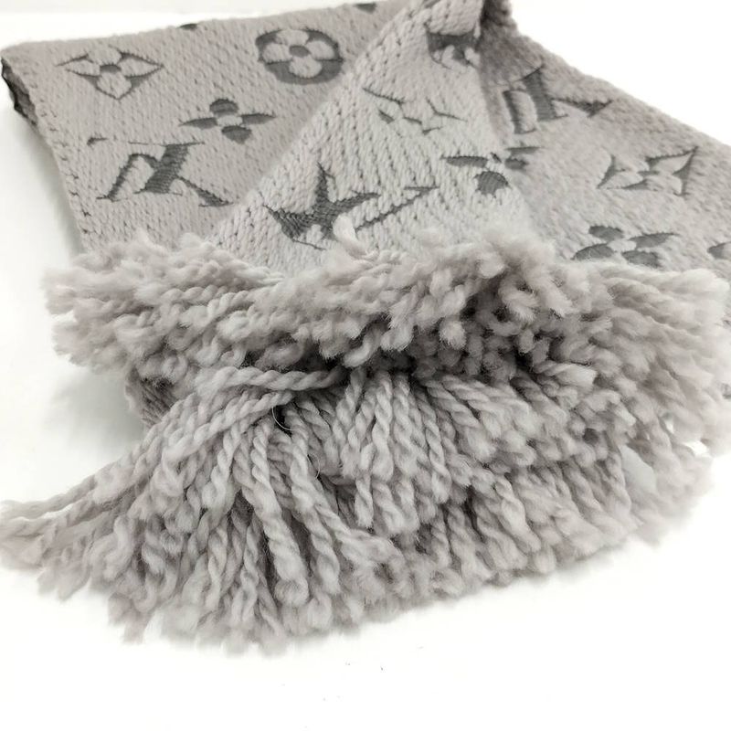Louis Vuitton Echarpe Logo Mania Scarf Monogram Wool Silk