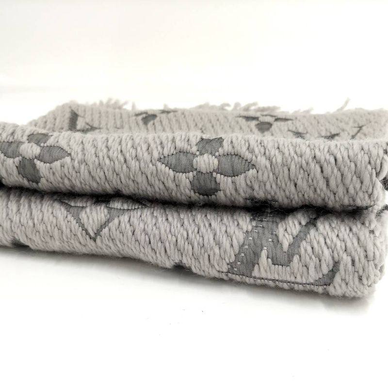 Louis Vuitton Echarpe Logo Mania Scarf Monogram Wool Silk