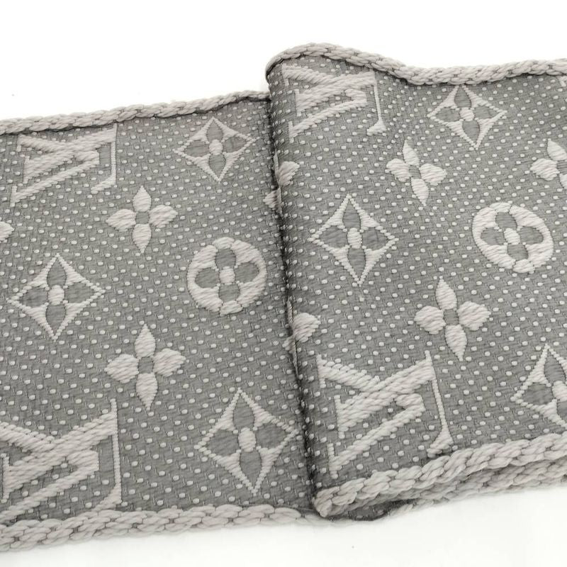 Louis Vuitton Echarpe Logo Mania Scarf Monogram Wool Silk