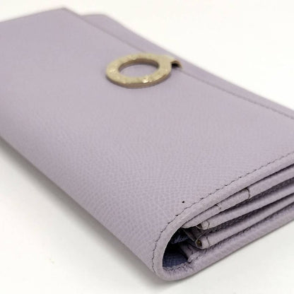 Bvlgari Continental Wallet Leather Purple