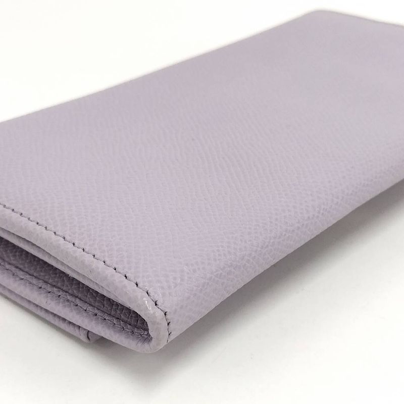 Bvlgari Continental Wallet Leather Purple