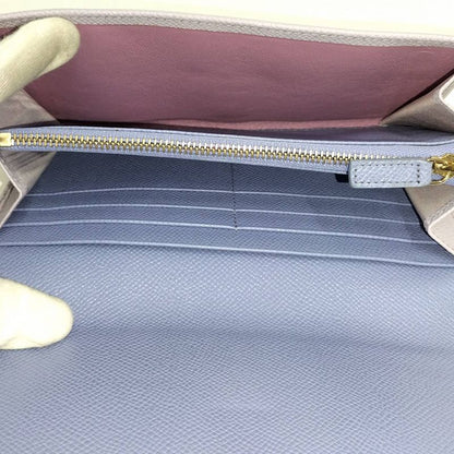 Bvlgari Continental Wallet Leather Purple