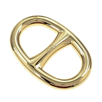 Hermes Scarf Ring Chaine D'ancre Perma Brass Gold Color Necklace Style Pendant
