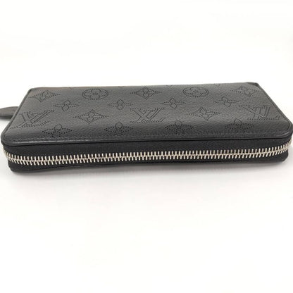 Louis Vuitton Zippy Wallet Mahina Monogram Noir Black