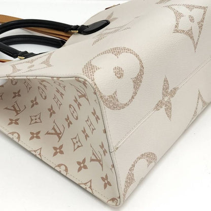 Louis Vuitton on the Go MM 2-Way Bag Monogram Giant Cream Black