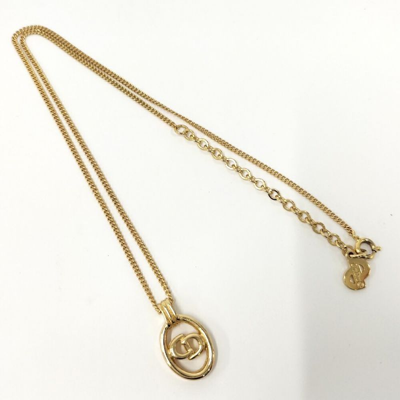 Dior Necklace Cdlogo Plated Gold