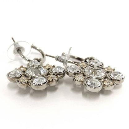 Chanel Earrings Line Stone CC Logo