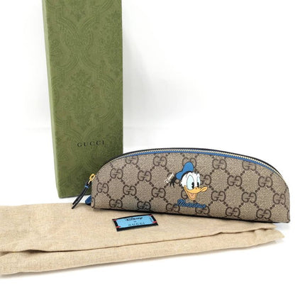 Gucci Disney Collaboration Pen Case Donald GG Supreme Shoulder Bag