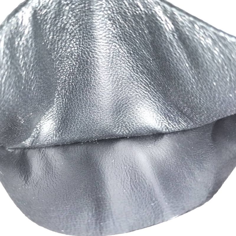 Balenciaga Coin Case Fragment Leather Silver