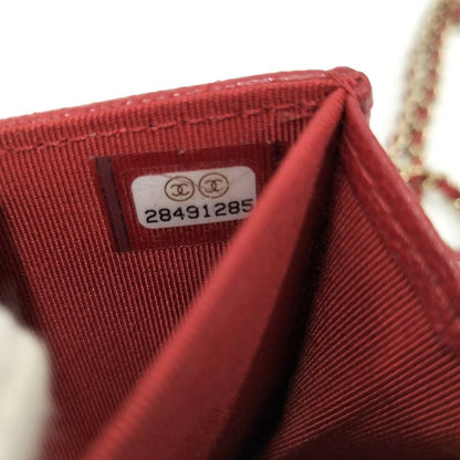 Chanel Chain Wallet Shoulder Bag Quilted Caviar Leather