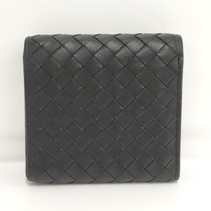 Bottega Veneta Bifold Wallet Intrecciato Leather Black