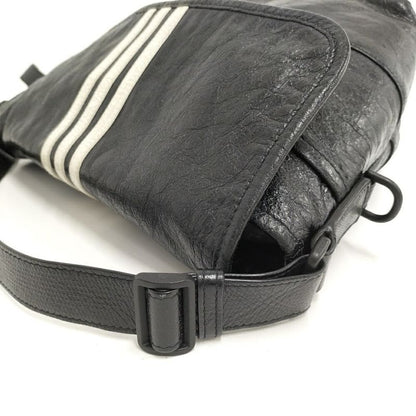 Balenciaga Adidas Collaboration Shoulder Bag Leather Black