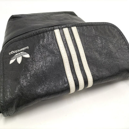 Balenciaga Adidas Collaboration Shoulder Bag Leather Black