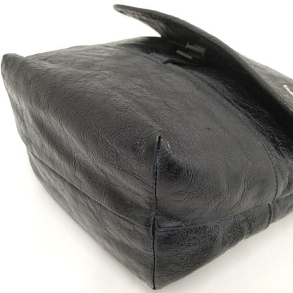Balenciaga Adidas Collaboration Shoulder Bag Leather Black