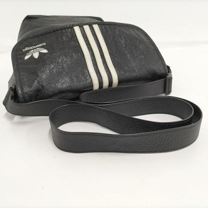 Balenciaga Adidas Collaboration Shoulder Bag Leather Black