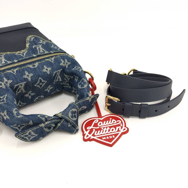 Louis Vuitton 2-Way Shoulder Bag Japanese Cruiser Monogram Denim Blue