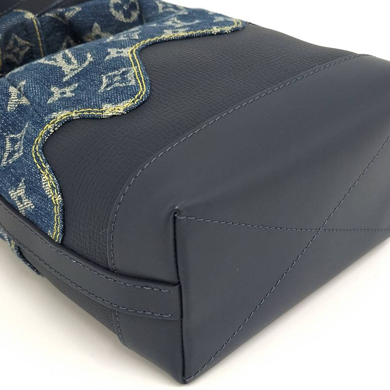 Louis Vuitton 2-Way Shoulder Bag Japanese Cruiser Monogram Denim Blue
