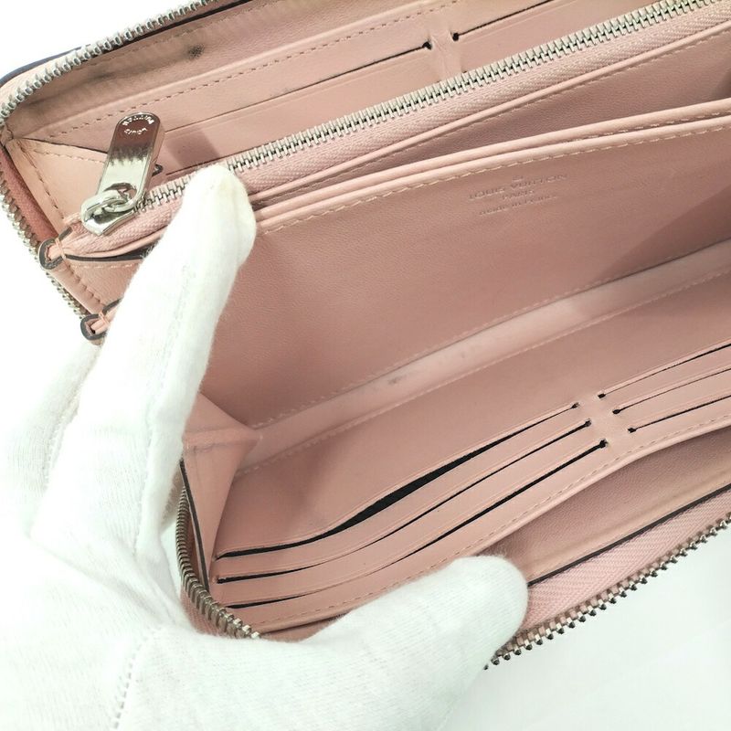 Louis Vuitton Zip Around Wallet Zippy Mahina Magnolia