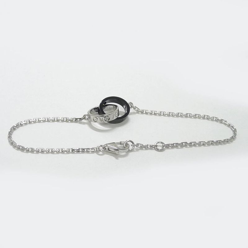 Cartier Baby Love Bracelet 18k White Gold Ceramic