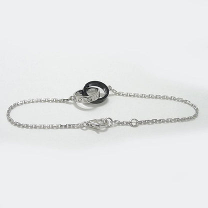 Cartier Baby Love Bracelet 18k White Gold Ceramic