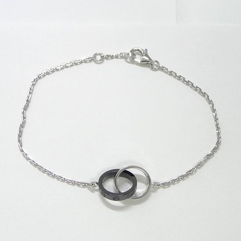 Cartier Baby Love Bracelet 18k White Gold Ceramic