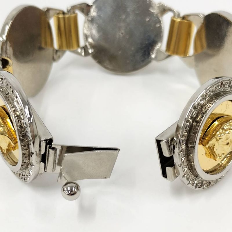 Versace Gianni Bracelet Plated Silver Gold