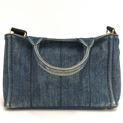 Prada Canapa Tote Denim Blue