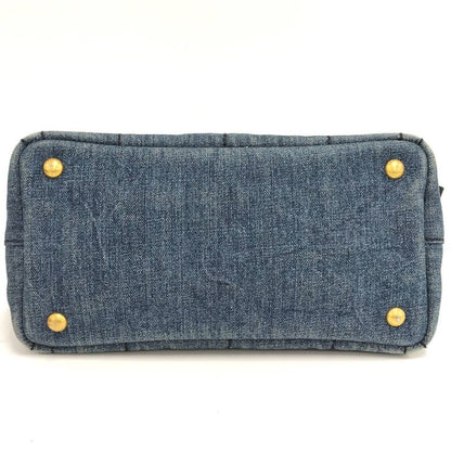 Prada Canapa Tote Denim Blue