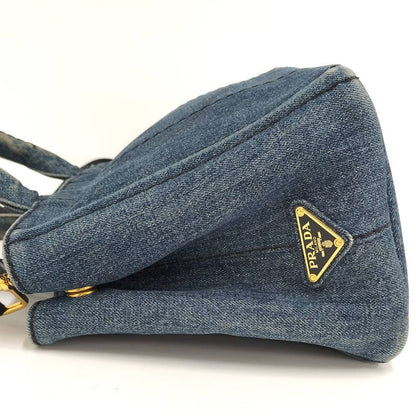 Prada Canapa Tote Denim Blue