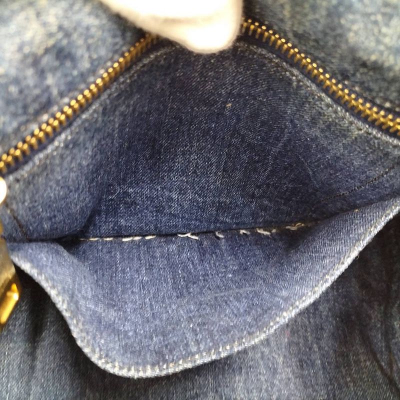 Prada Canapa Tote Denim Blue