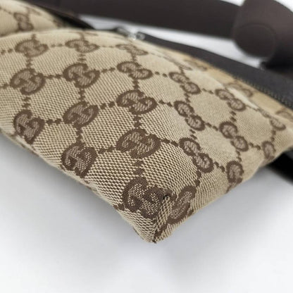 Gucci Belt Bag GG Canvas Leather Brown
