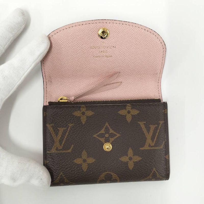 Louis Vuitton Porte-Monnaie Rosalie Coin Case Rose Velours Monogram