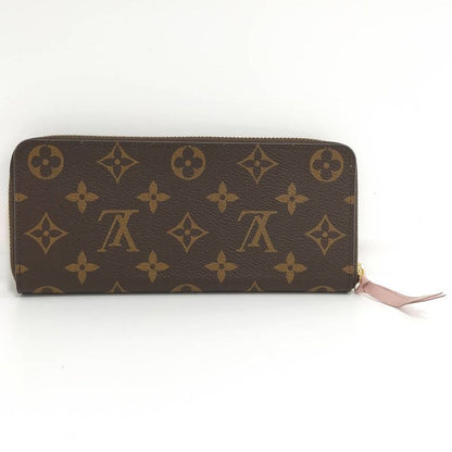 Louis Vuitton Portefeuille Clemence Zip Around Wallet Monogram Rose Velours