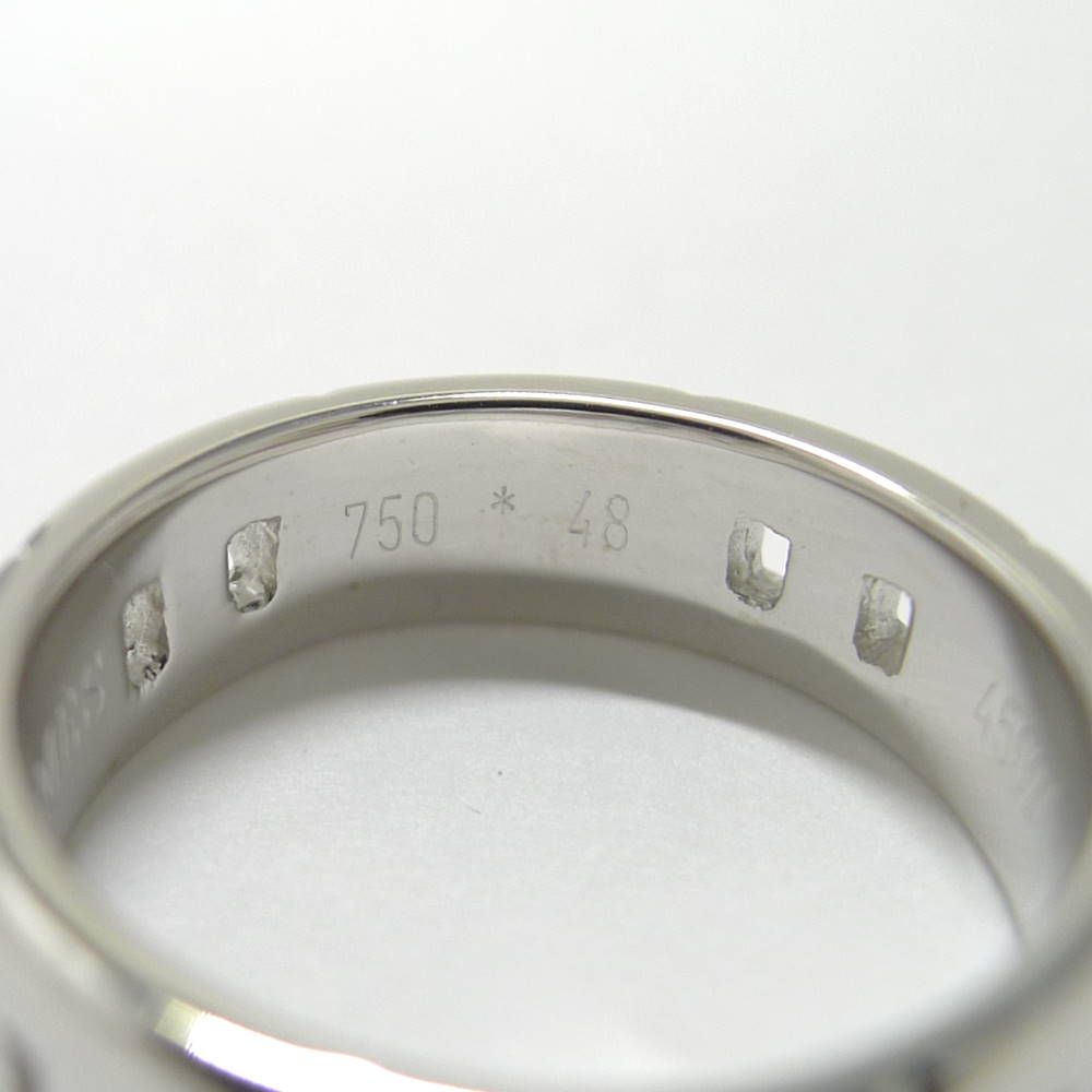 Hermes Cles Ring 18k White Gold 48