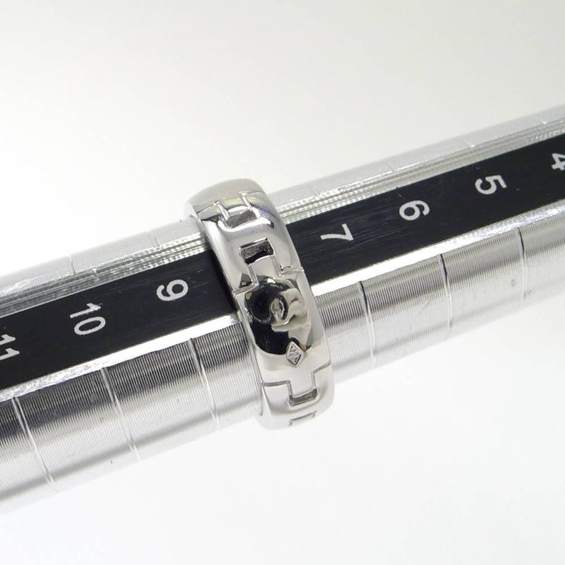 Hermes Cles Ring 18k White Gold 48
