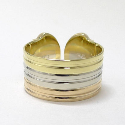 Cartier Double C Ring YG PG 18k White Gold YG PG Three Color 55