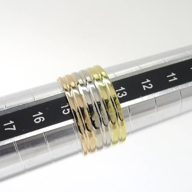 Cartier Double C Ring YG PG 18k White Gold YG PG Three Color 55