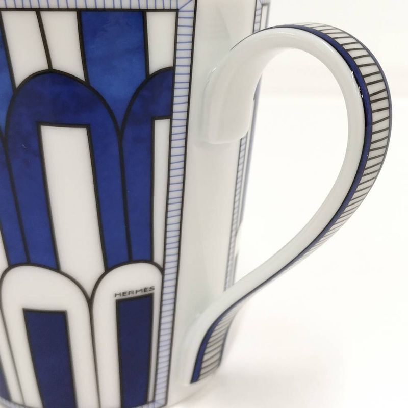 Hermes Blue Daille Mug White Hat