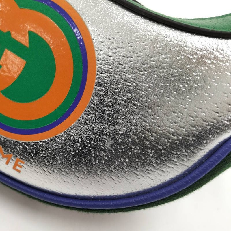 Gucci Game Mini Bag Half Moon Leather Multicolor