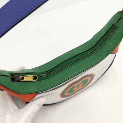 Gucci Game Mini Bag Half Moon Leather Multicolor