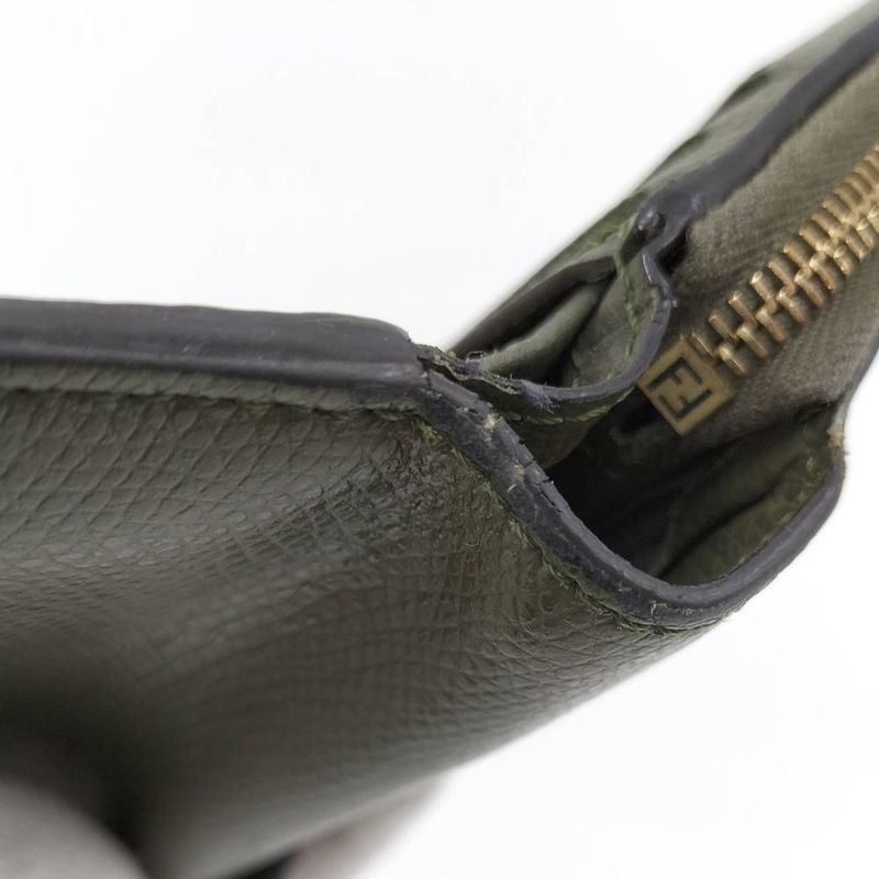 Fendi Wallet F's Leather Green