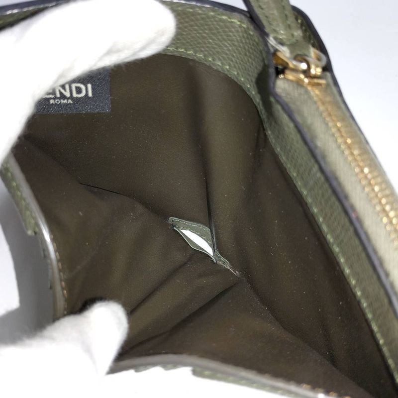 Fendi Wallet F's Leather Green