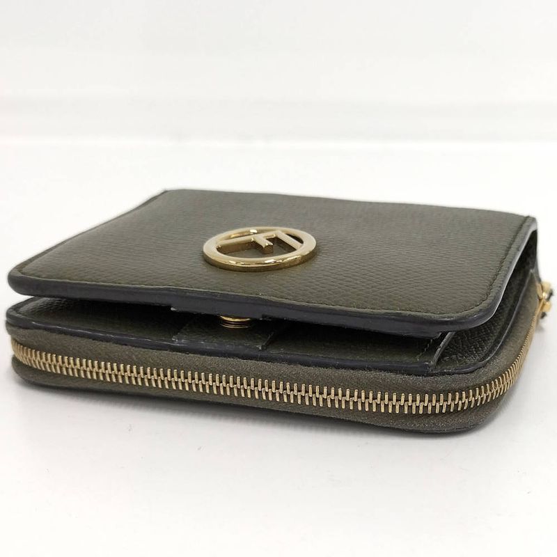 Fendi Wallet F's Leather Green